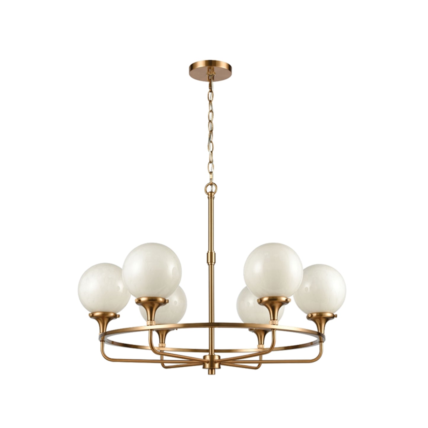 Beverly Hills 30"W 6-Lt Chandelier