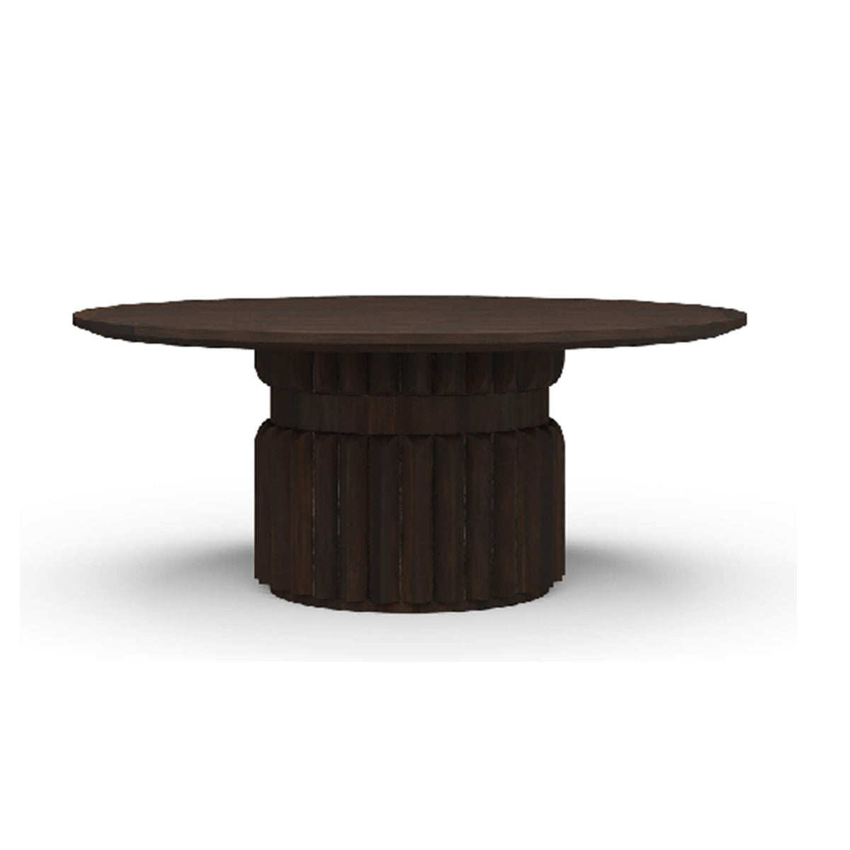 Colorado 72" Round Dining Table in Cocoa