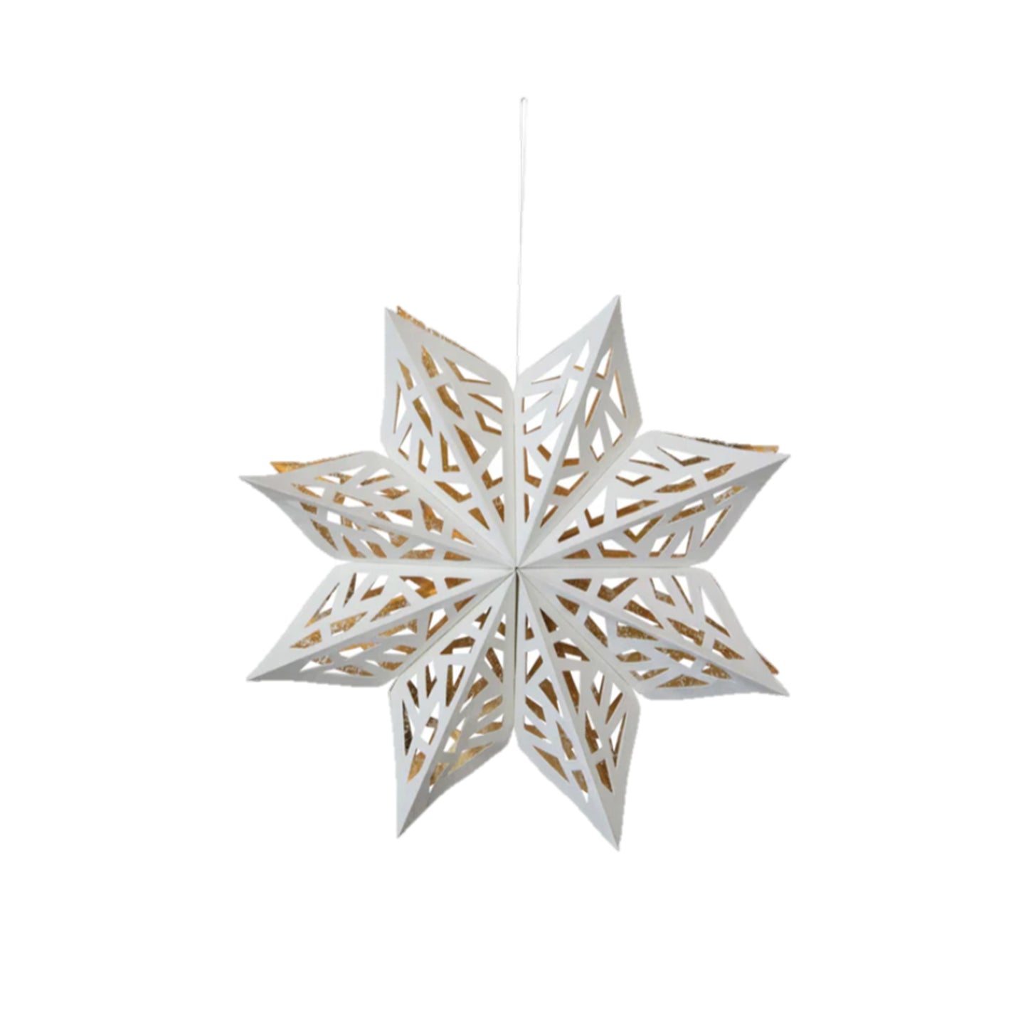 Paper Snowflake Ornament, White