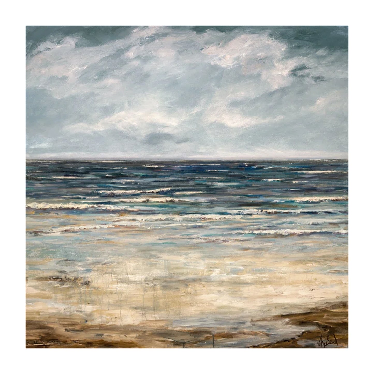 Emerald Sea on Canvas