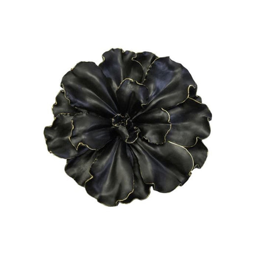 Black with Gold Accent Wall Flower