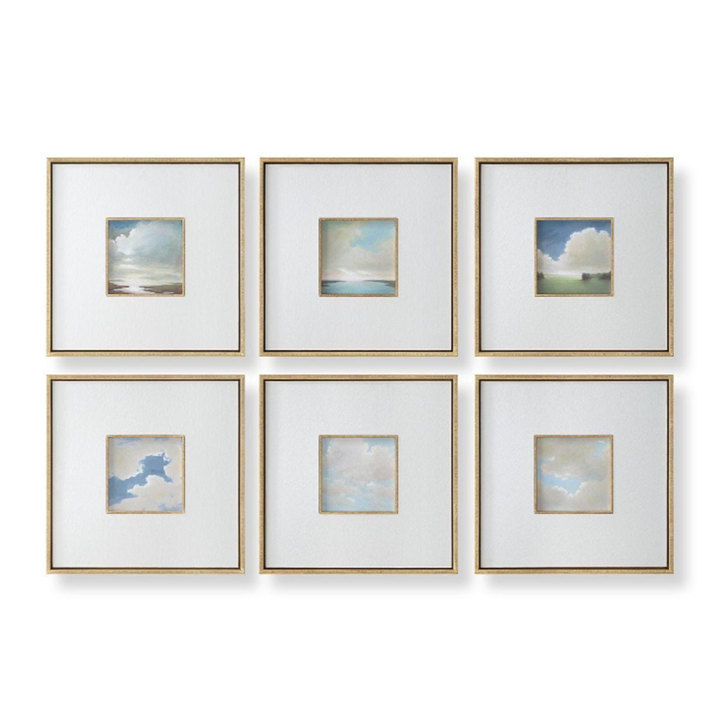 Cumulation Framed Canvases, S/6