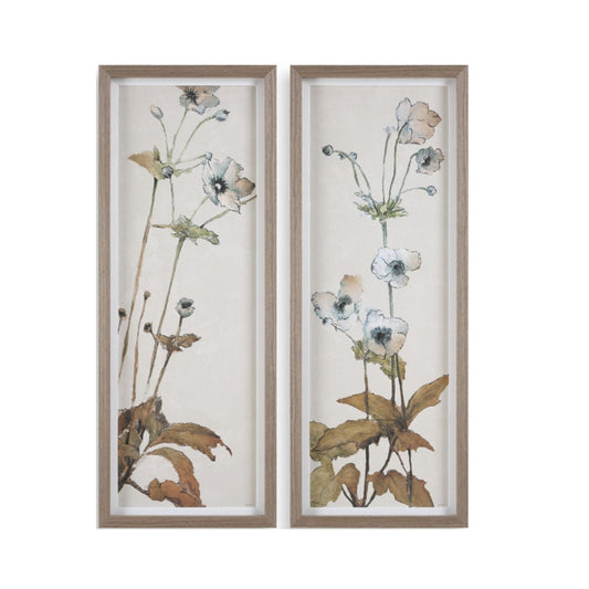 Garden Study Framed Canvas S/2
