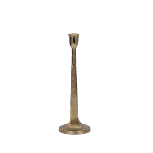 12" Gold Taper Candle Holder