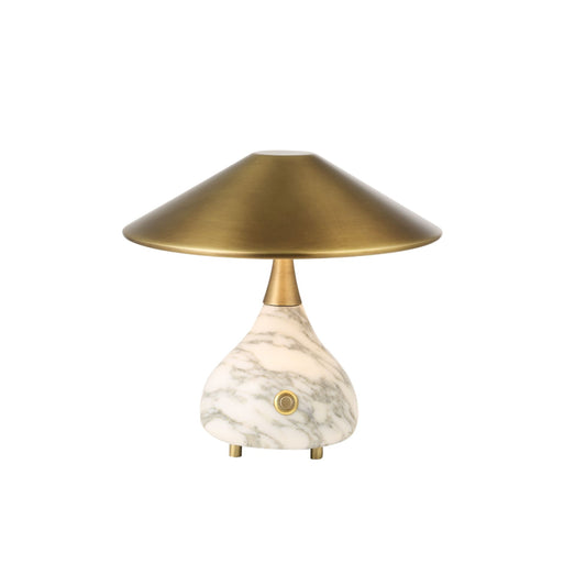 Kiss Rechargeable Mini Lamp - Arabescato Marble