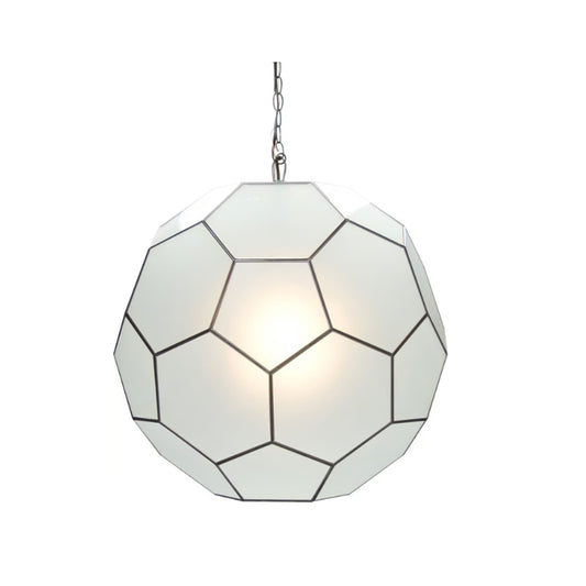 Knox Large Frosted Glass Pendant