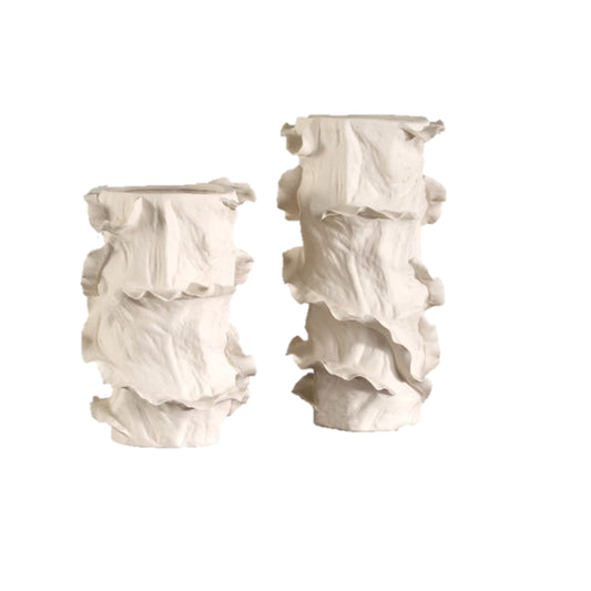 Ripple Crest Vases, S/2