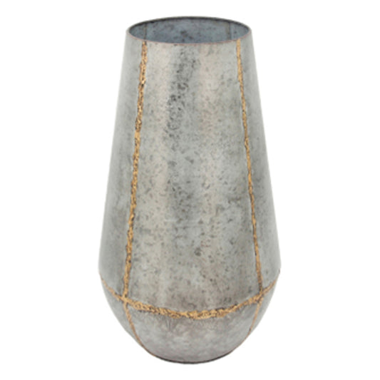 Galvanized Silver Vase