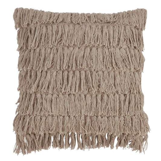 Woven Fringes Throw Pillow