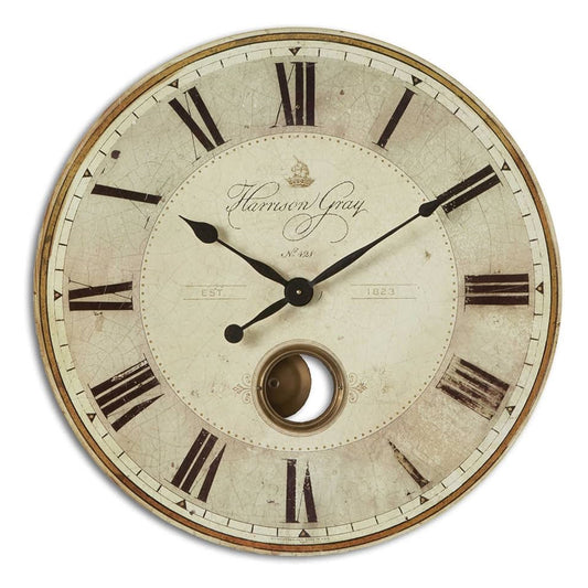 Harrison Gray 30" Wall Clock