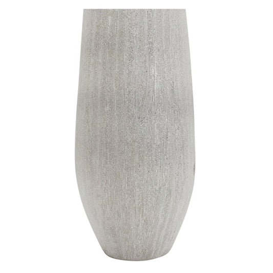 Textured Silver Vase