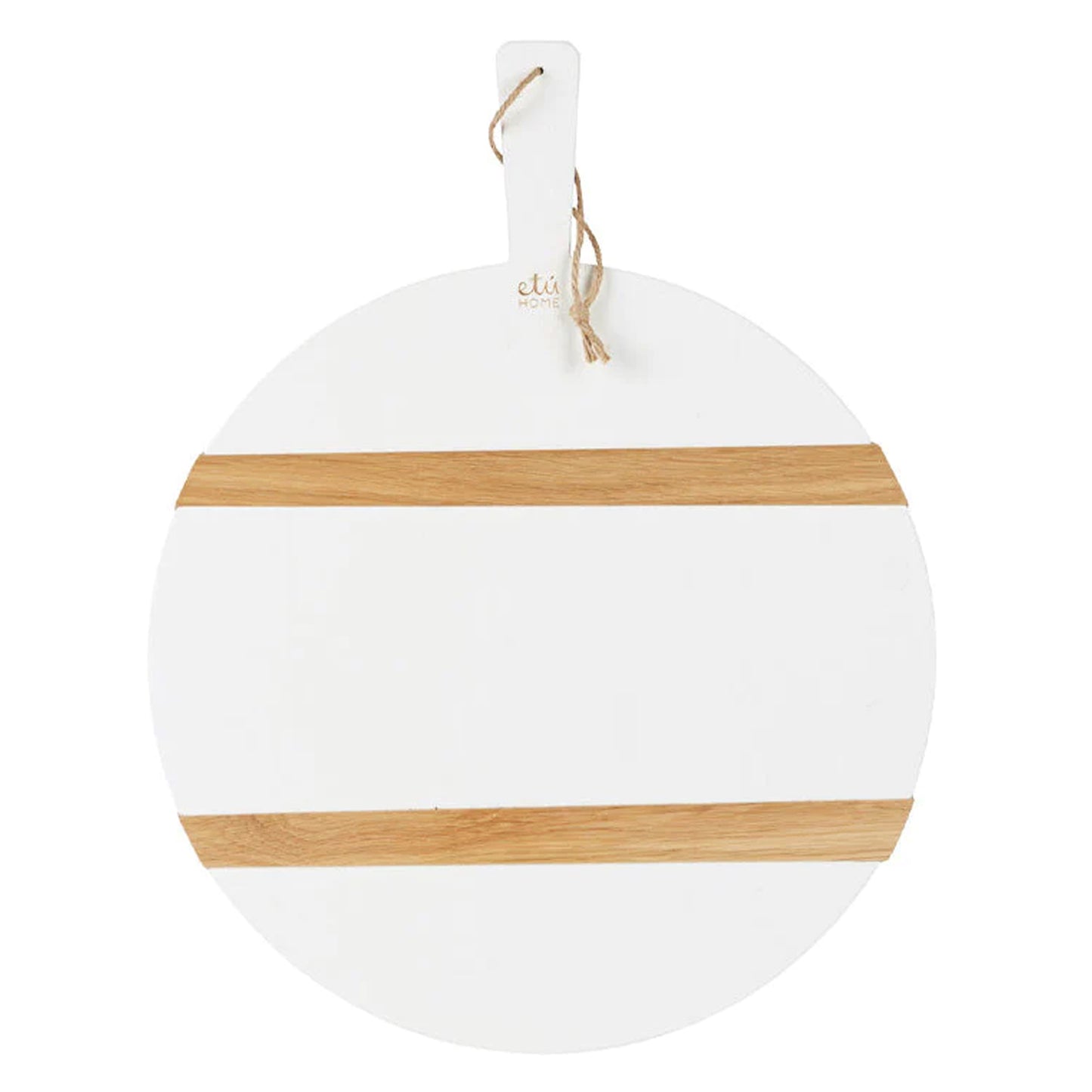 White Round Mod Charcuterie Board- Medium